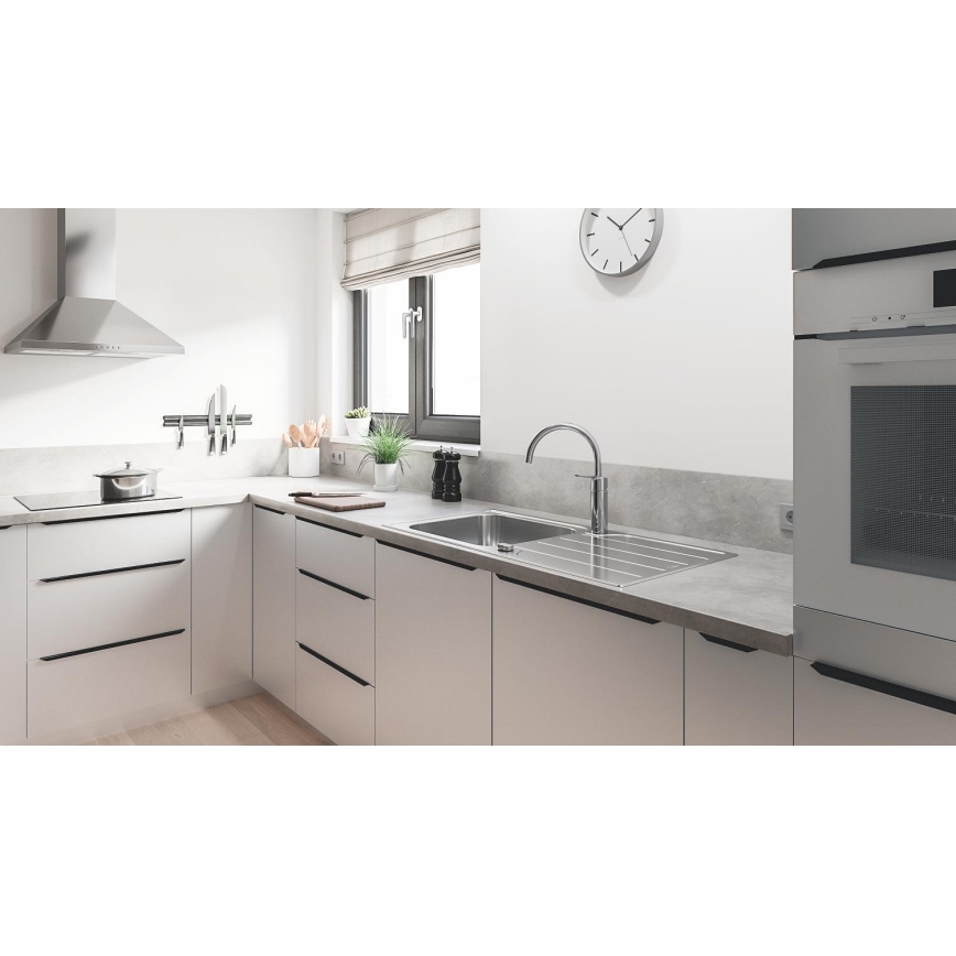 GROHE 30469000 - Mitigeur d'évier START, bec haut, chrome brillant