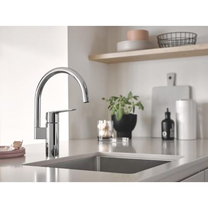GROHE 30469000 - Mitigeur d'évier START, bec haut, chrome brillant