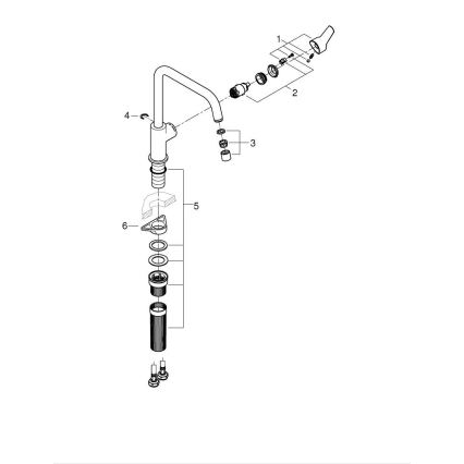 GROHE 30470DC0 - Mitigeur d'évier START 310 mm en inox