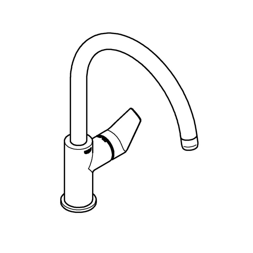 GROHE 30529001 - Spültischarmatur START EDGE, glänzender Chrom