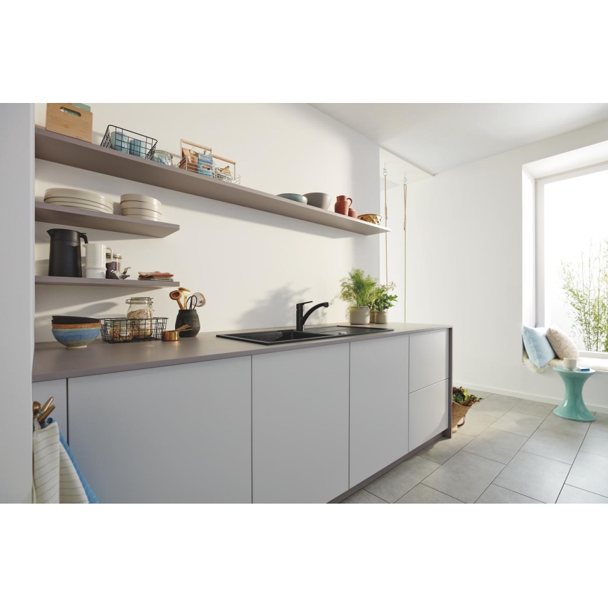 GROHE 305302432 - Mitigeur pour évier START 184 mm noir