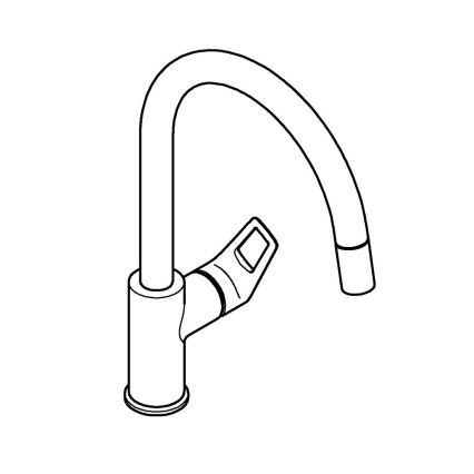 GROHE 30556000 - Miscelatore per lavello START LOOP 357 mm cromo lucido