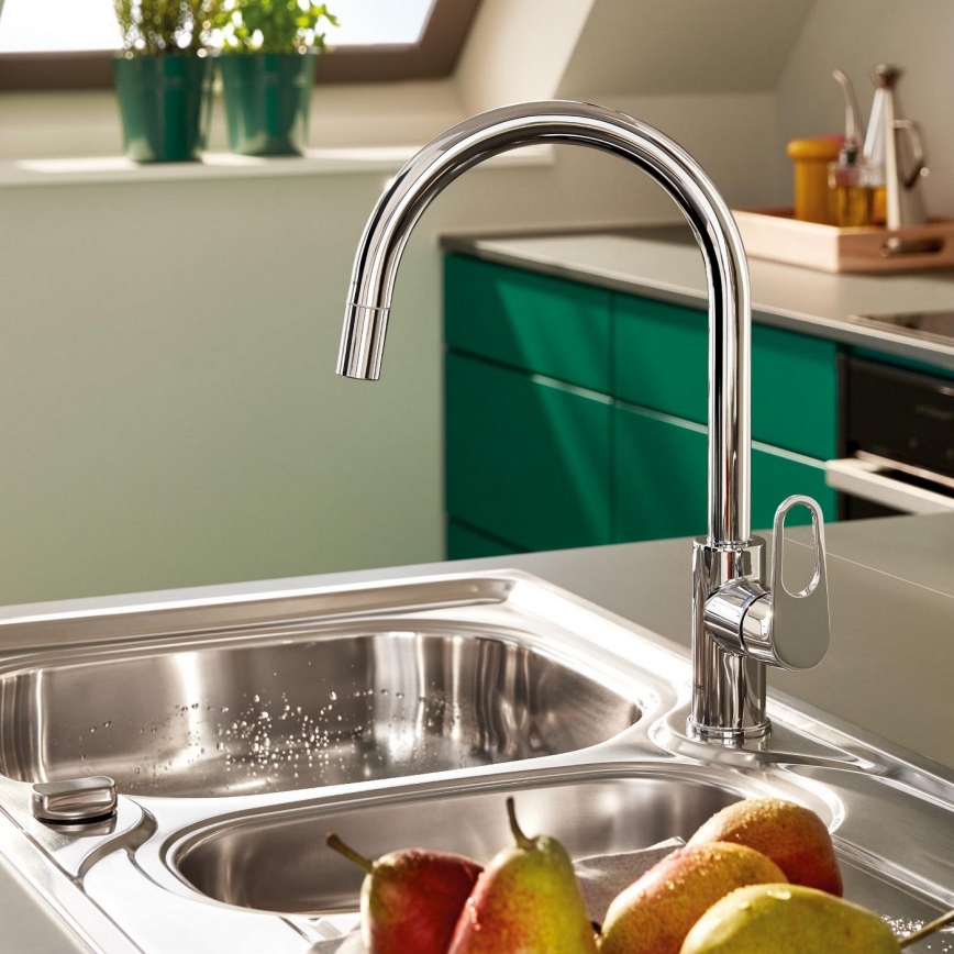 GROHE 30569000 - Mitigeur d'évier START FLOW 357 mm, chrome brillant