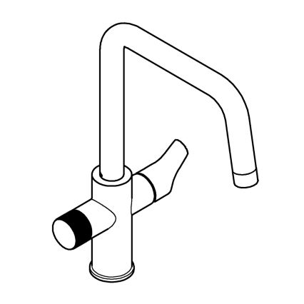 GROHE 30595000 - Miscelatore per lavello BLUE PURE Start 366 mm, finitura cromo lucido