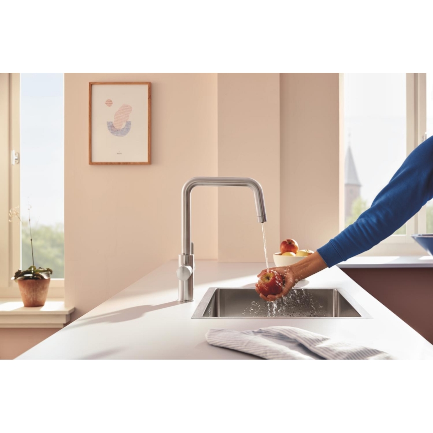 GROHE 30595DC0 - Spültischarmatur BLUE PURE, Edelstahl