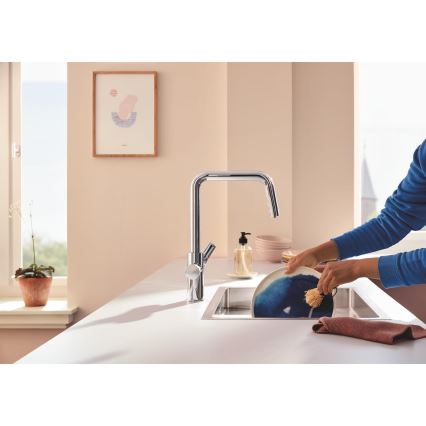 GROHE 30596000 - Mitigeur d'évier BLUE PURE avec fonction de filtration, chrome brillant