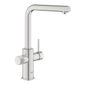 GROHE 30601DC0 - Küchenarmatur BLUE PURE mit ausziehbarer Brause in Edelstahl