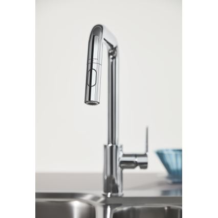 GROHE 30631000 - Mitigeur d'évier QUICKFIX START 362 mm, finition chrome poli