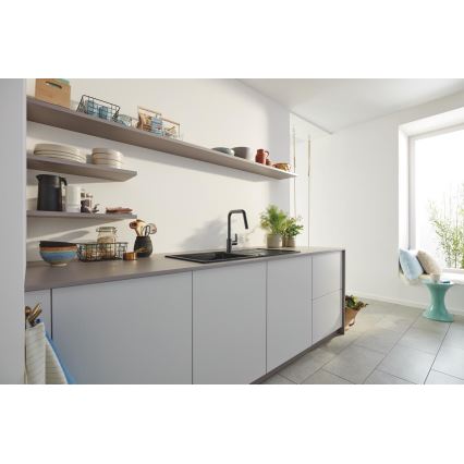 GROHE 306312430 - Mitigeur d'évier QUICKFIX START 362 mm noir