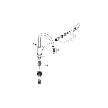 GROHE 31233001 - Mitigeur de cuisine START chrome brillant