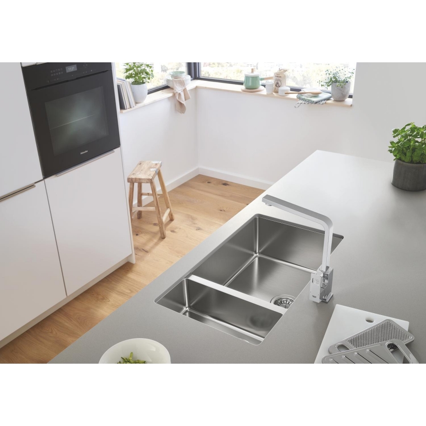GROHE 31255000 - Mitigeur pour évier EUROCUBE, chrome brillant