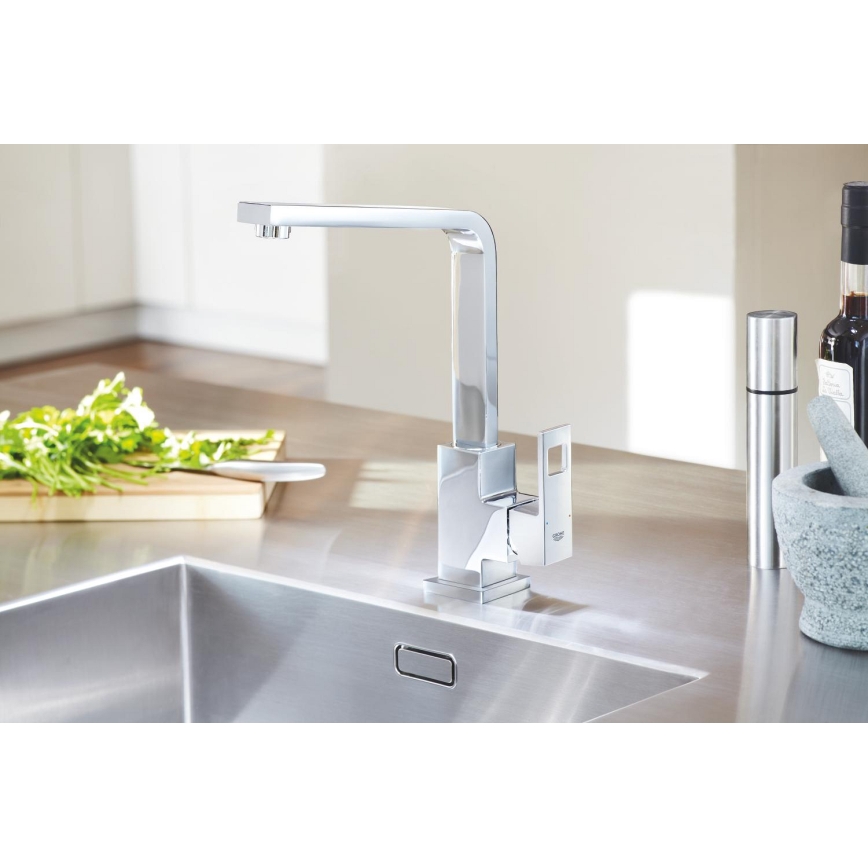 GROHE 31255000 - Mitigeur pour évier EUROCUBE, chrome brillant