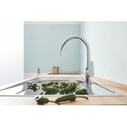 GROHE 31367001 - Spültischarmatur BAUEDGE 332 mm, glänzender Chrom