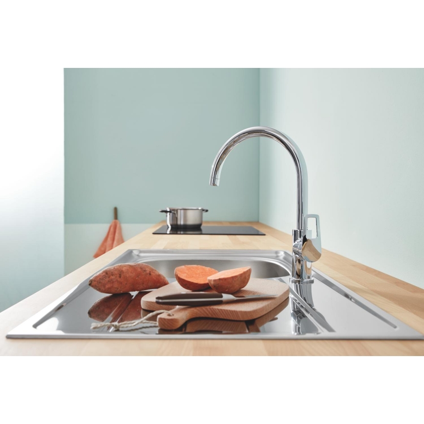GROHE 31368001 - Mitigeur de cuisine BAULOOP chrome brillant