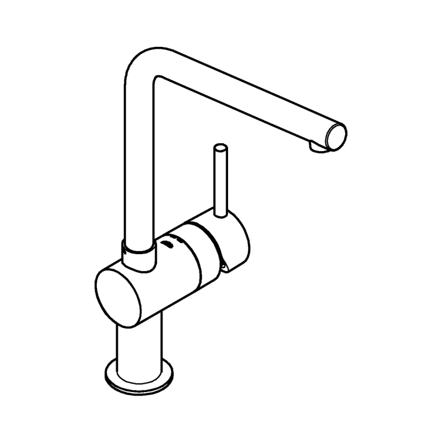 GROHE 31375000 - Miscelatore per lavello A 360 mm, cromo lucido