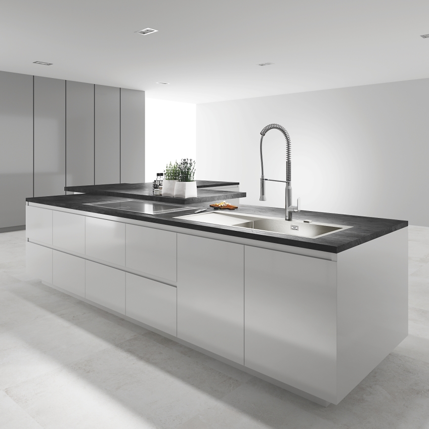GROHE 31379000 - Miscelatore per lavello K7 G12” finitura cromata lucida