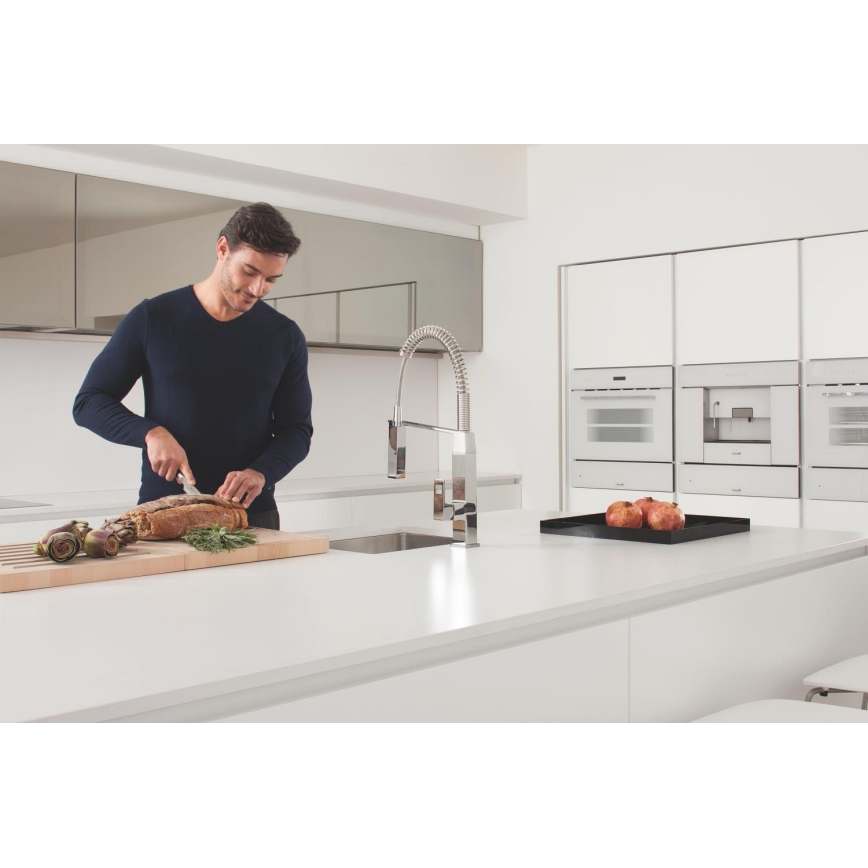 GROHE 31395000 - Miscelatore per lavello EUROCUBE 547 mm, finitura cromo lucido