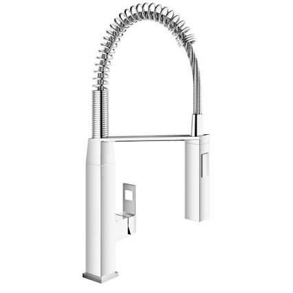GROHE 31395000 - Mitigeur d'évier EUROCUBE 547 mm chrome poli