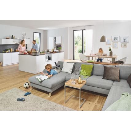 GROHE 31454001 - Mitigeur d'évier BLUE HOME, bec en L, finition chrome poli