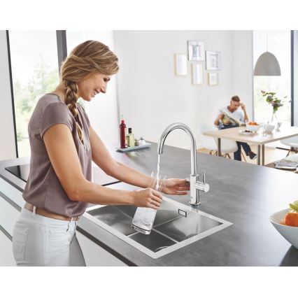 GROHE 31455001 - Miscelatore per lavello BLUE HOME, cromo lucido