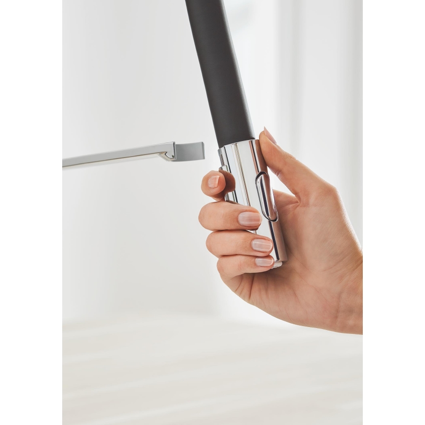 GROHE 31491000 - Miscelatore per lavello CONCETTO con doccetta professionale, cromo lucido