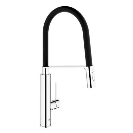 GROHE 31491000 - Mitigeur d'évier CONCETTO avec douchette professionnelle chrome brillant
