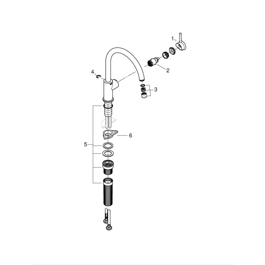 GROHE 31553001 - Mitigeur d'évier START CLASSIC, chrome brillant