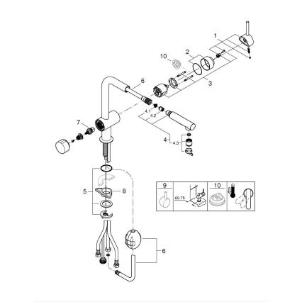 GROHE 31558GN0 - Küchenarmatur A, goldfarben
