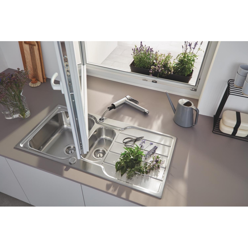 GROHE 31572SD1 - Évier K500 1000 × 500 mm en inox