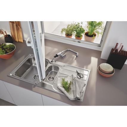 GROHE 31572SD1 - Lavello K500 1000 × 500 mm in acciaio inox