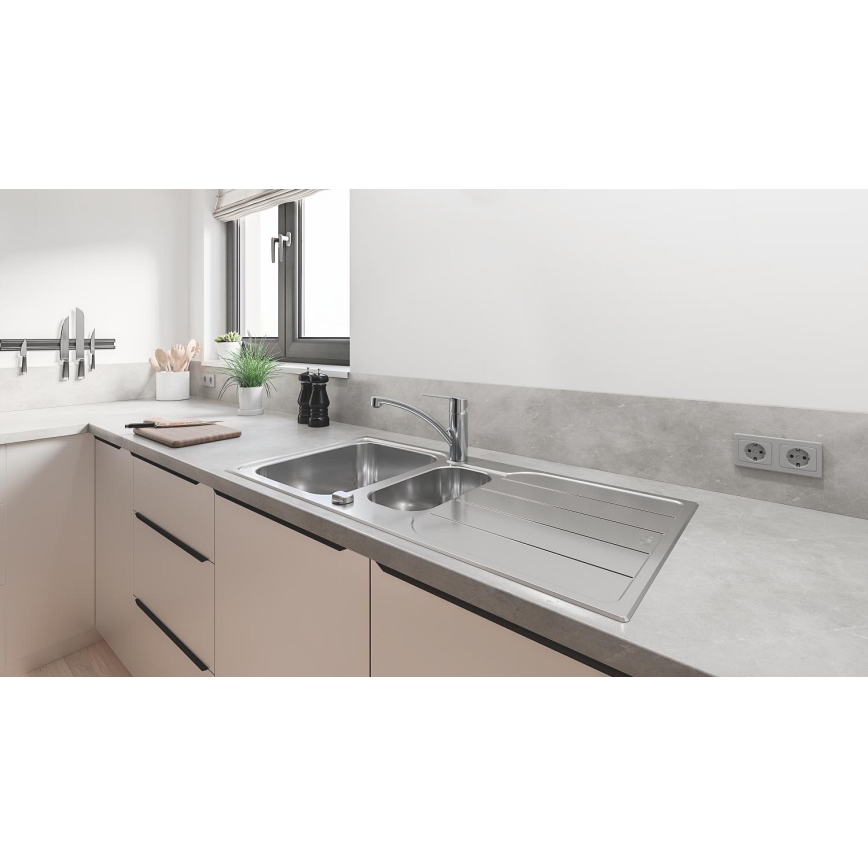 GROHE 31572SD1 - Lavello K500 1000 × 500 mm in acciaio inox
