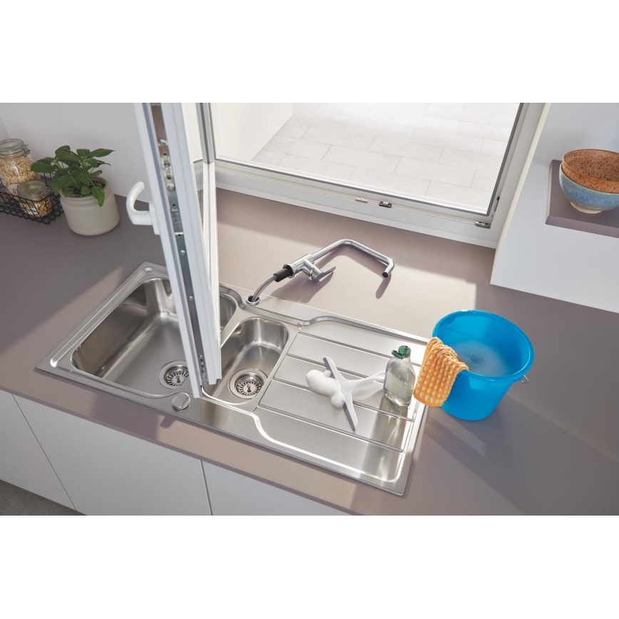 GROHE 31572SD1 - Spüle K500 1000 × 500 mm, Edelstahl