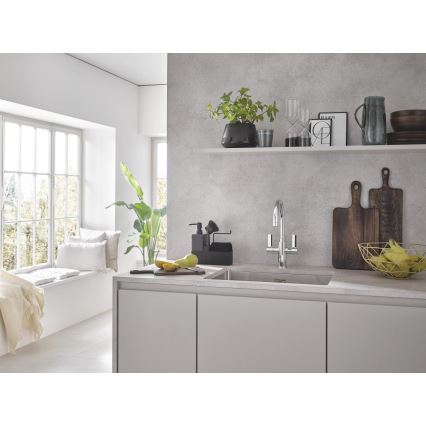 GROHE 31574SD1 - Évier de cuisine K700U 550 x 450 mm en acier inoxydable