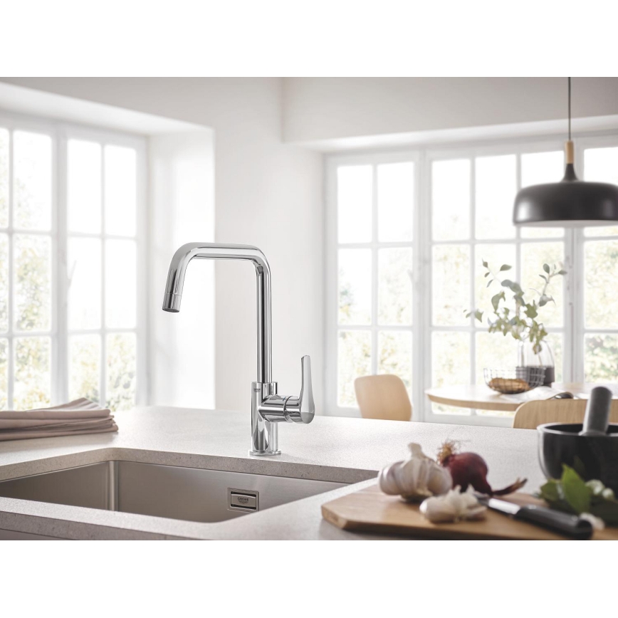 GROHE 31574SD1 - Évier de cuisine K700U 550 x 450 mm en acier inoxydable