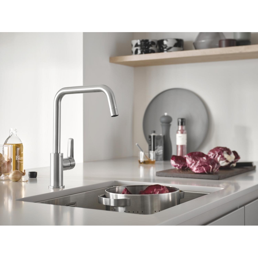 GROHE 31574SD1 - Lavello da cucina K700U 550 x 450 mm in acciaio inox