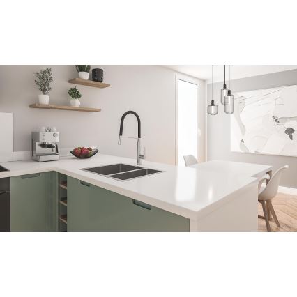 GROHE 31577SD1 - Lavello da cucina K700U 595 × 450 mm in acciaio inox
