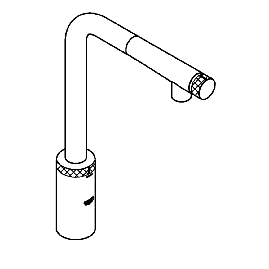 GROHE 31613000 - Mitigeur d'évier A SmartControl 314 mm, chrome brillant