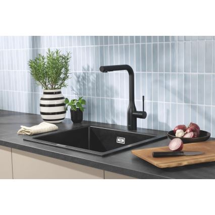 GROHE 31651AP0 - Küchenspüle K700 560 × 510 mm Granit/schwarz