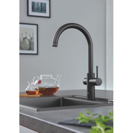 GROHE 31651AP0 - Lavello da cucina K700 560 × 510 mm granito/nero