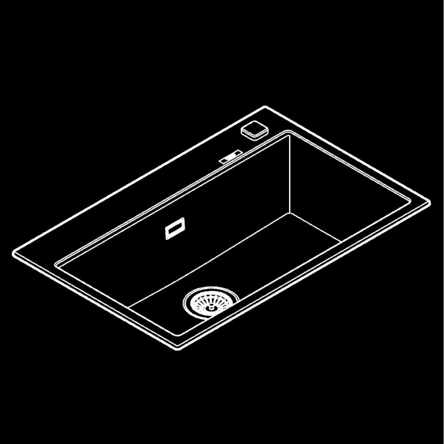 GROHE 31652AP0 - Évier composite K700 780 × 510 mm noir