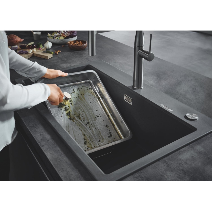 GROHE 31652AP0 - Évier composite K700 780 × 510 mm noir