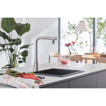 GROHE 31653AP0 - Kompositspüle K700U 457 × 406 mm schwarz