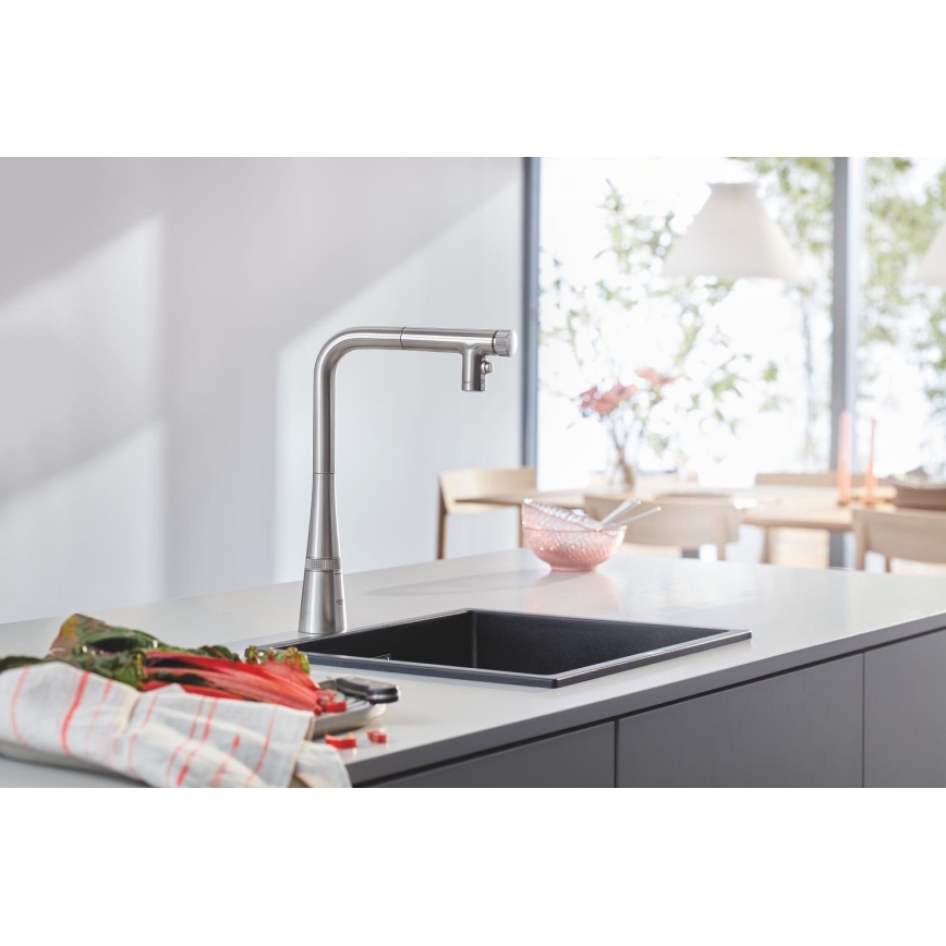 GROHE 31653AP0 - Lavello K700U 457 × 406 mm pietra/nero