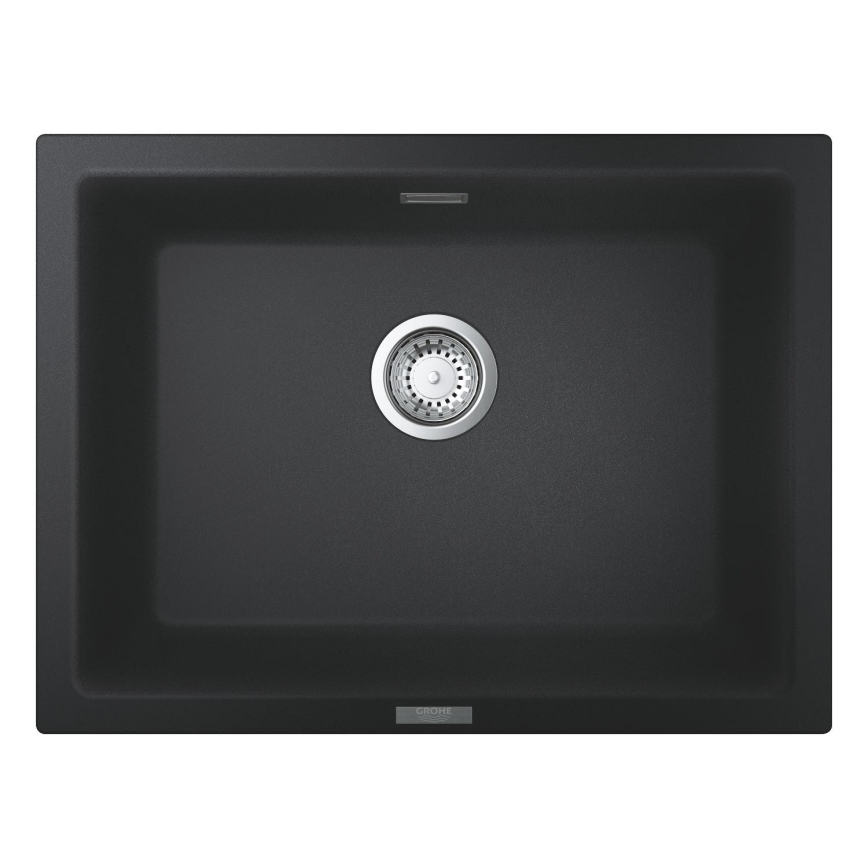 GROHE 31655AP0 - Évier K700U 610 × 460 mm, pierre noire/noir