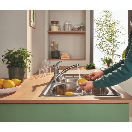 GROHE 31685000 - Mitigeur d'évier STARTECO, chrome brillant