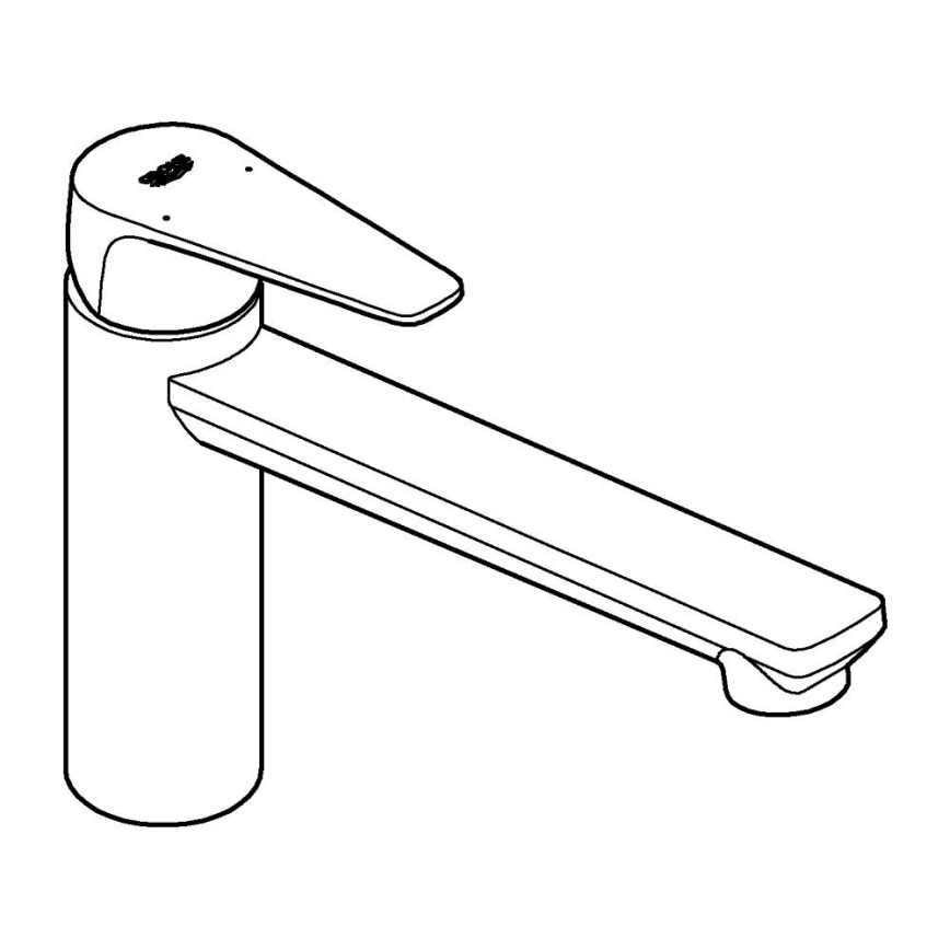 GROHE 31693000 - BAUEDGE Küchenarmatur 193 mm, glänzender Chrom