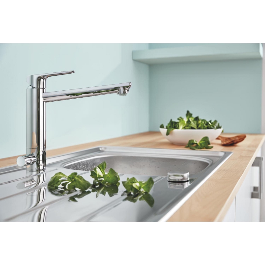 GROHE 31696000 - Spültischarmatur BAUEDGE, glänzender Chrom