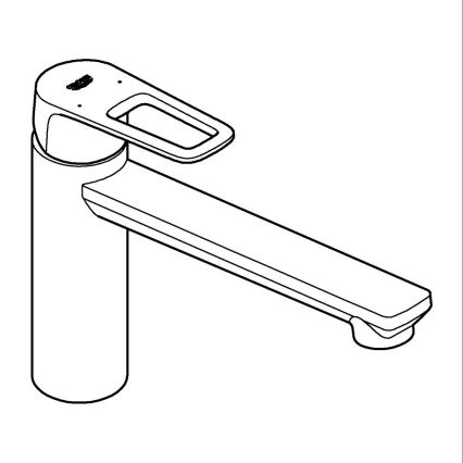 GROHE 31706000 - Spültischarmatur BAULOOP, glänzender Chrom