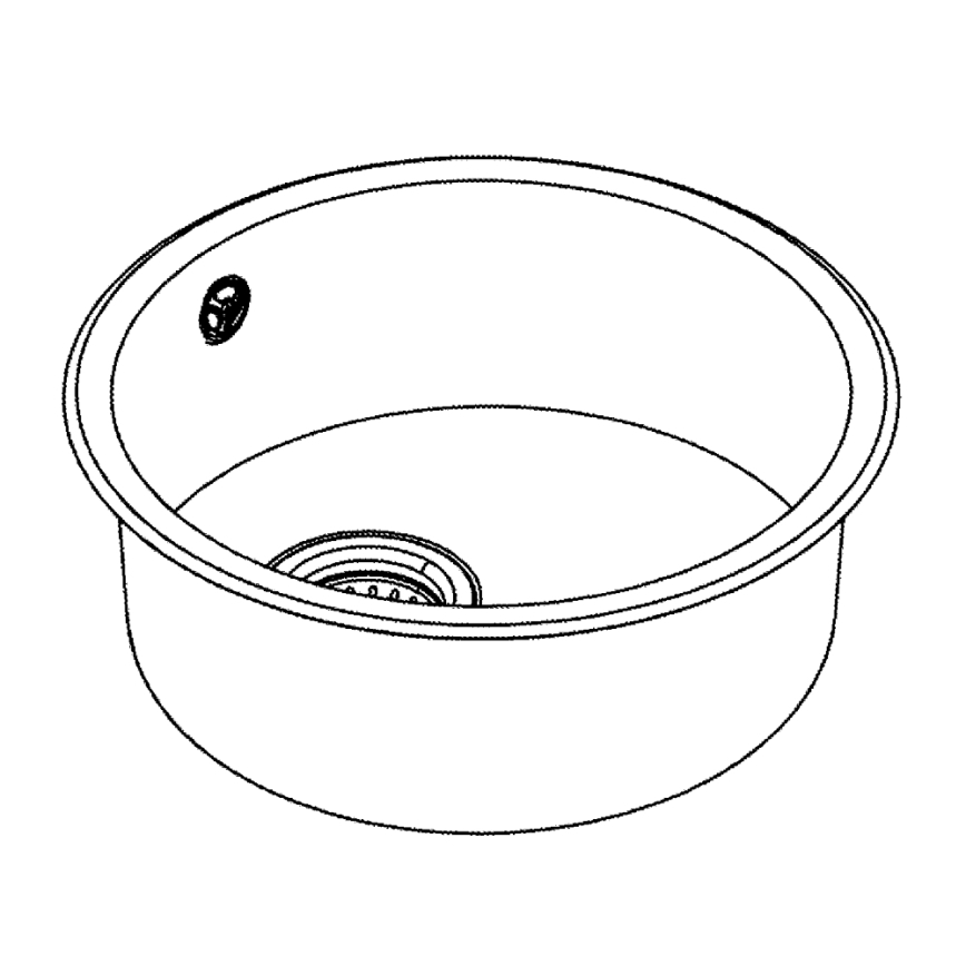 GROHE 31720SD0 - Lavello K200 440 x 440 x 180 in acciaio inox