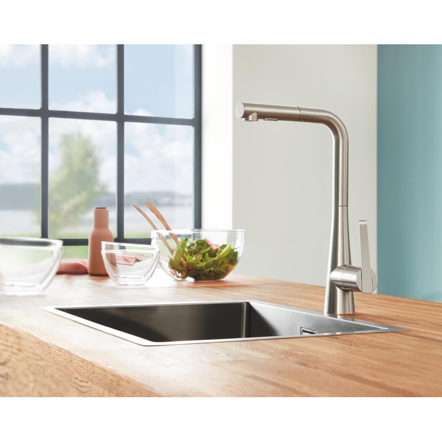 GROHE 31726SD0 - Lavello da cucina K700 550 × 450 mm in acciaio inox